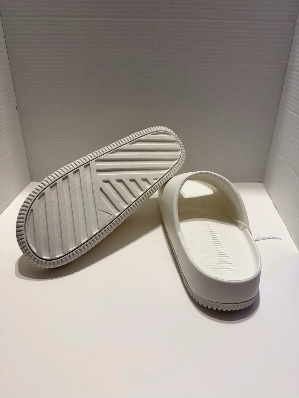 Nike White Slide Sandals - Minimal Slip-On Slides